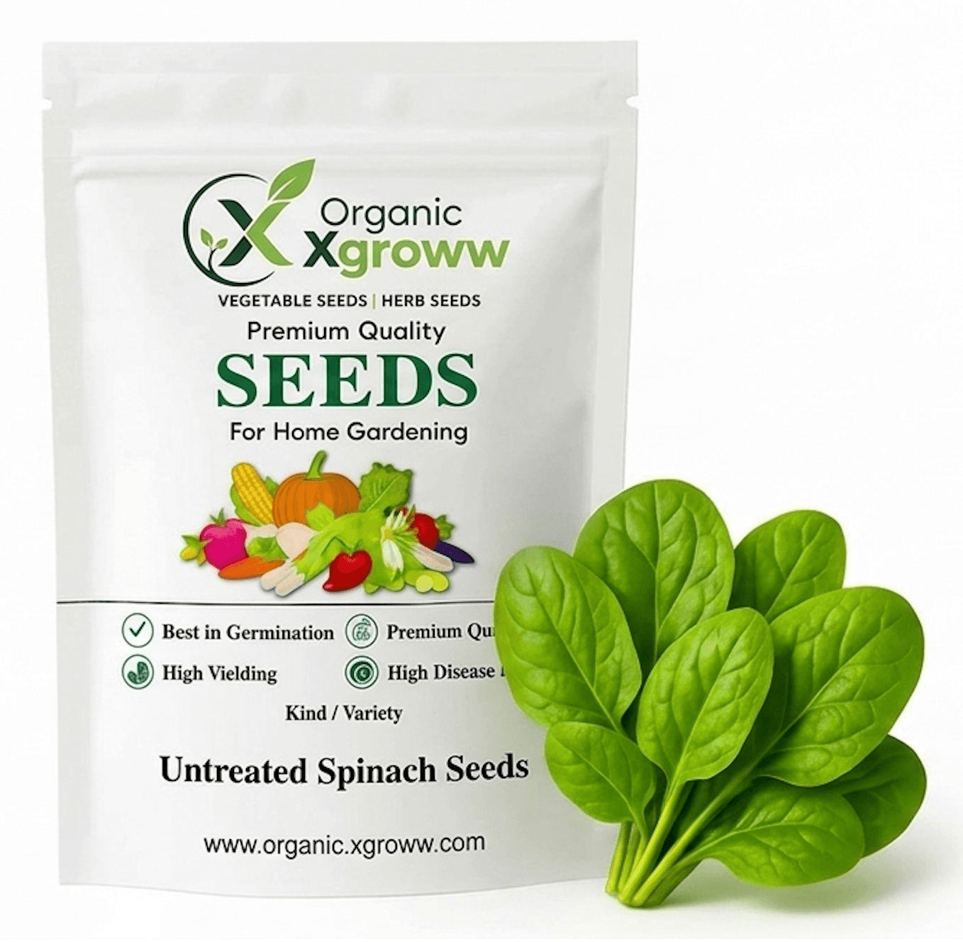 Untreated Spinach Seeds